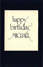 Thumbnail #1 of Michael's birthday card